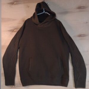 R- Sole Men's Hooded Knit Sweater - Brown